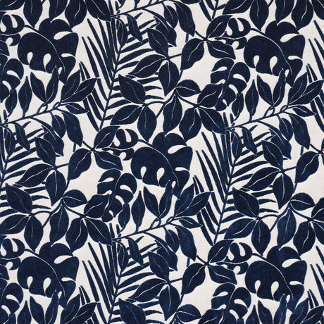 Schumacher Miramar Indoor/Outdoor Velvet Navy Fabric - Eade's Wallpaper