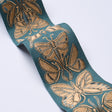 Schumacher 84382 METAMORPHOSIS TAPE in TEAL & GOLD Trim - CR