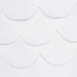 Schumacher 84400 PREP SCHOOL HAND PIECED SCALLOP in WHITE Fa
