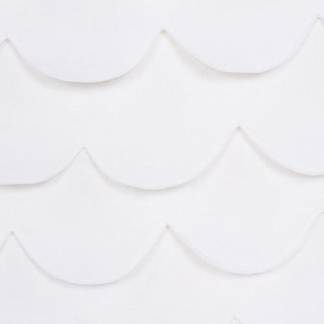 Schumacher 84400 PREP SCHOOL HAND PIECED SCALLOP in WHITE Fa