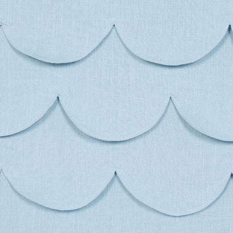 Schumacher 84401 PREP SCHOOL HAND PIECED SCALLOP in BLUE Fab