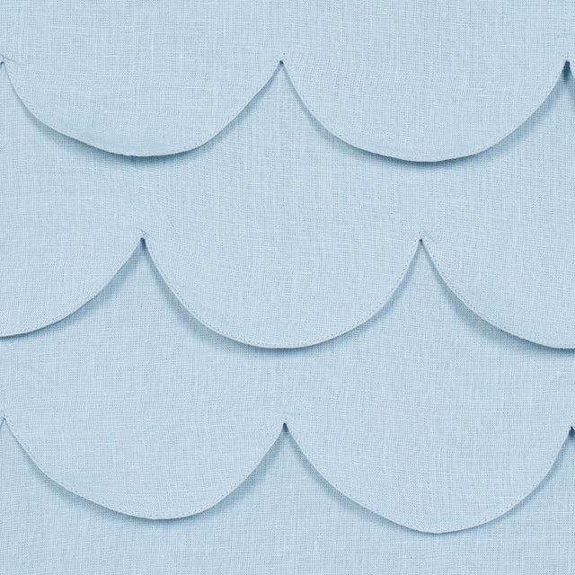 Schumacher 84401 PREP SCHOOL HAND PIECED SCALLOP in BLUE Fab