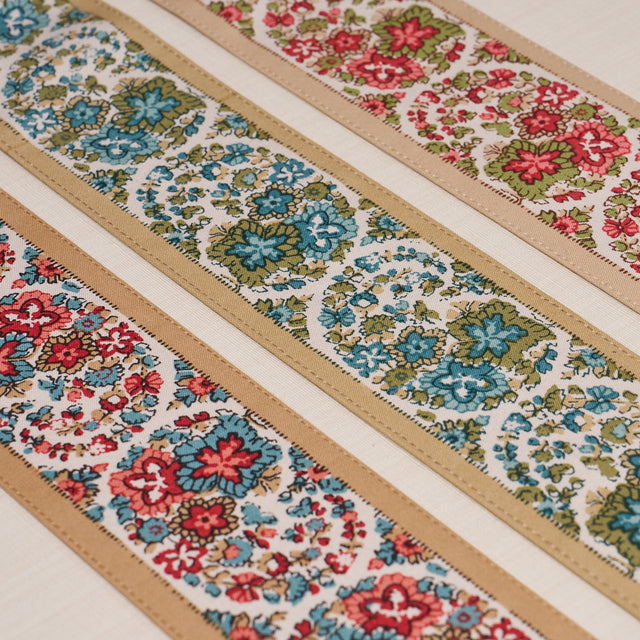 Schumacher 84440 INES PAISLEY TRIM in MINERAL & TEAL Trim - 