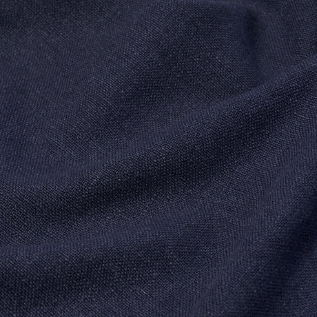 Schumacher Lars Rustic Linen Navy Fabric - Eade's Wallpaper