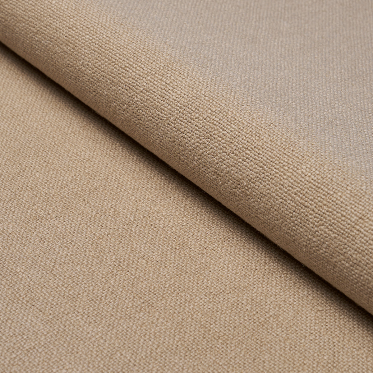 Schumacher Lars Rustic Linen Sand Fabric - Eade's Wallpaper