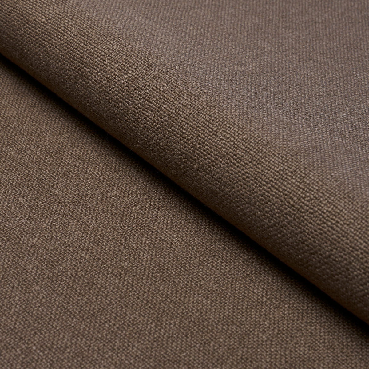 Schumacher Lars Rustic Linen Brown Fabric - Eade's Wallpaper