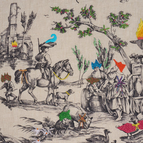 Schumacher 84520 LA LIBERTE AMERICAINE TOILE in MULTIVERSE F