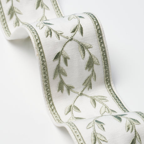Schumacher 84572 MAISON VINE in CELADON Trim - PALOMA CONTRE