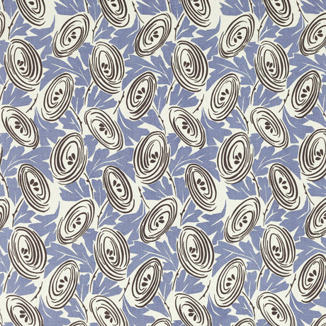 Schumacher 845N51 PERCY in BLUEBERRY Fabric - RAOUL TEXTILES