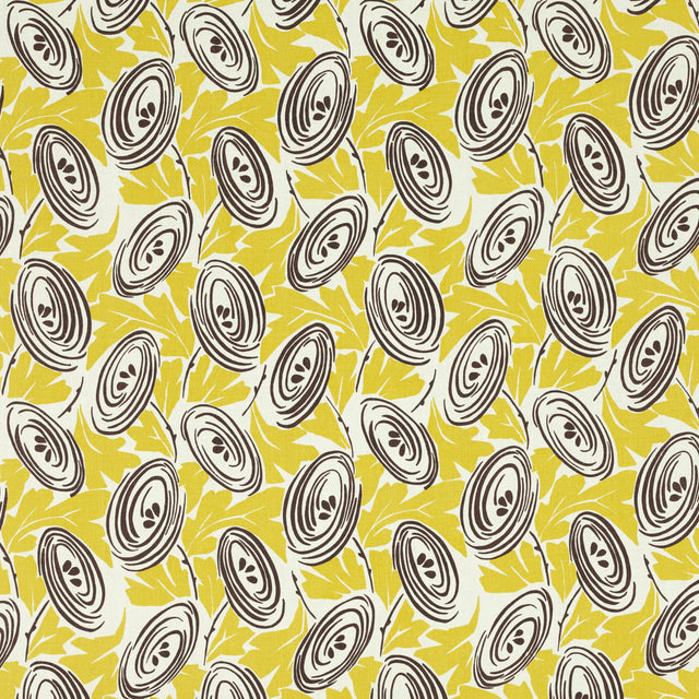 Schumacher 845N82 PERCY in SULPHUR Fabric - RAOUL TEXTILES