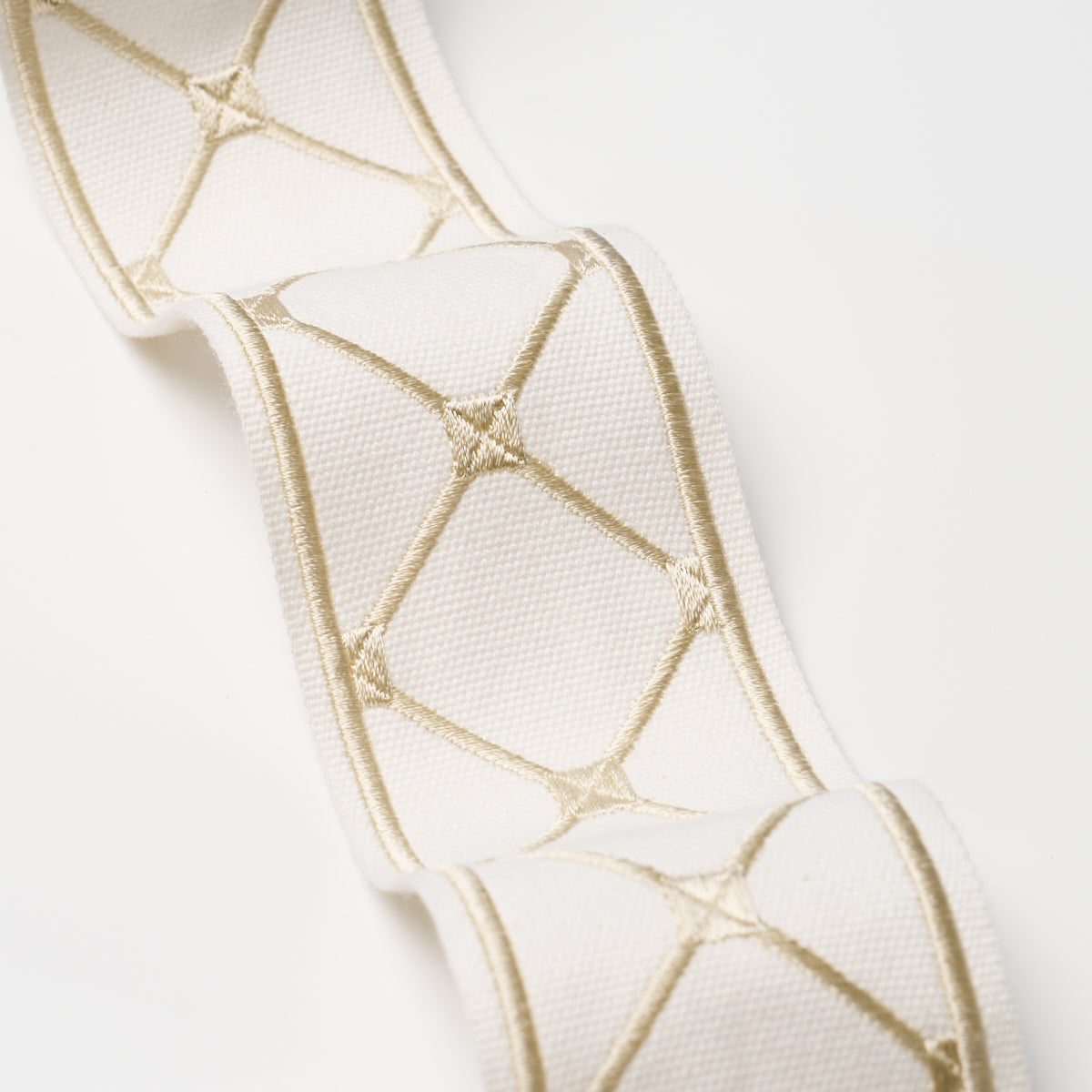 Schumacher 84603 PARISIAN BAMBOO in IVORY Trim - PALOMA CONT