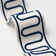 Schumacher 84620 ROYERE SCROLL in MARINE Trim - PALOMA CONTR