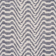 Schumacher 84640 STEPPED CHEVRON in INDIGO Fabric - ORPHEUM