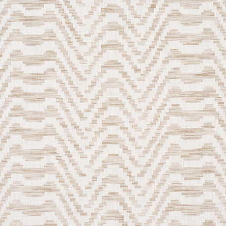 Schumacher 84641 STEPPED CHEVRON in LINEN Fabric - ORPHEUM