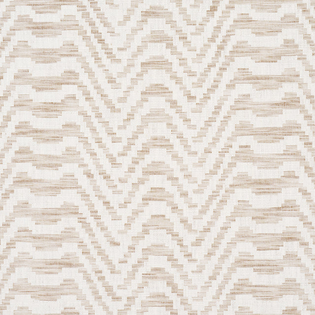 Schumacher 84641 STEPPED CHEVRON in LINEN Fabric - ORPHEUM