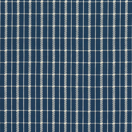 Schumacher 84681 BOYD CHECK in INDIGO Fabric - ASHBURY