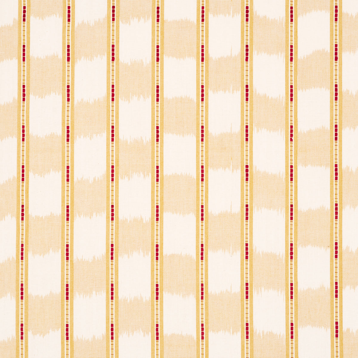 Schumacher 84710 FAYE IKAT in OCHRE Fabric - ASHBURY