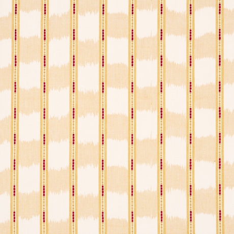 Schumacher 84710 FAYE IKAT in OCHRE Fabric - ASHBURY