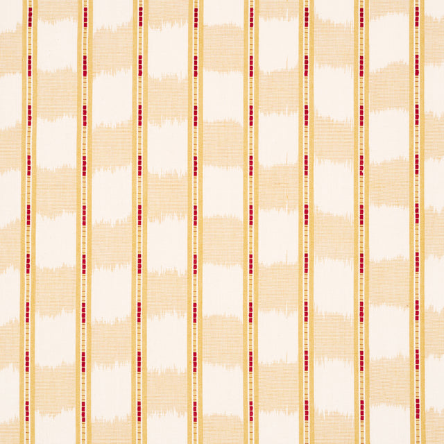 Schumacher 84710 FAYE IKAT in OCHRE Fabric - ASHBURY