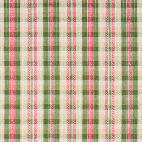 Schumacher 84721 FONDA HAND WOVEN PLAID in PETAL & LEAF Fabr