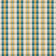 Schumacher 84722 FONDA HAND WOVEN PLAID in TEAL & CITRON Fab
