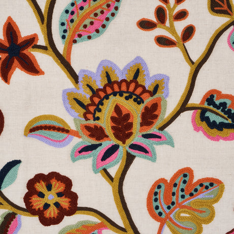 Schumacher 84750 LOULOU EMBROIDERY in JEWEL Fabric - ASHBURY