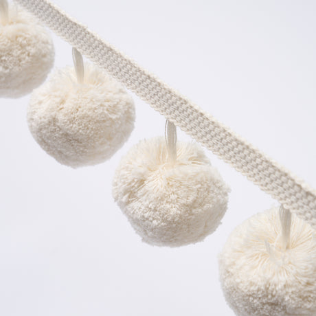 Schumacher 84770 POM POM TRIM in IVORY Trim - ASHBURY