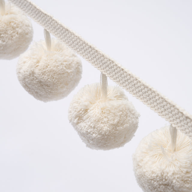 Schumacher 84770 POM POM TRIM in IVORY Trim - ASHBURY