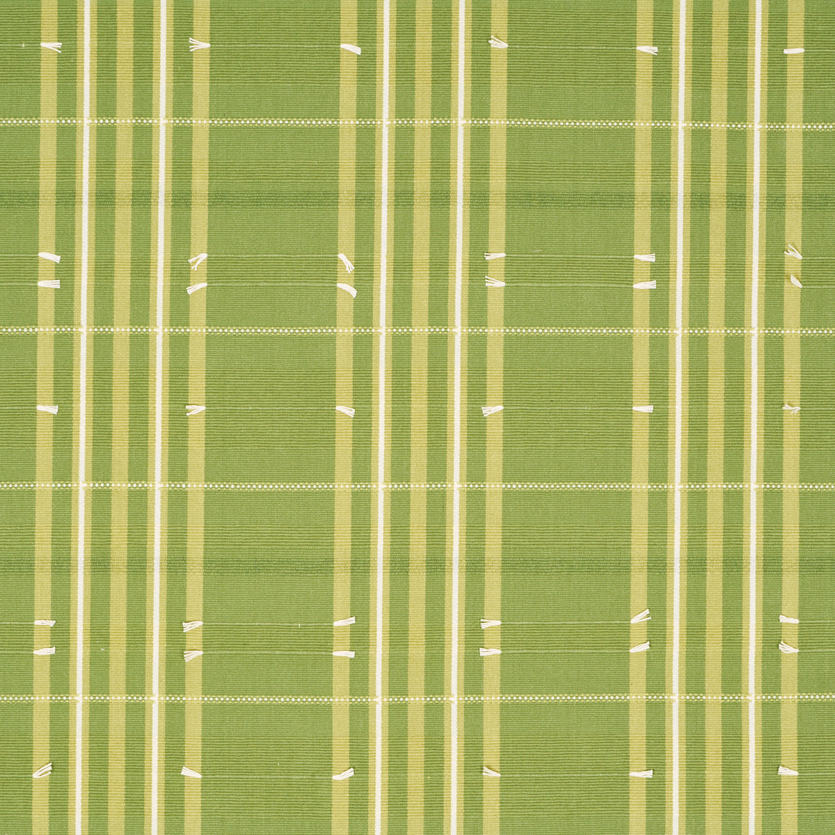 Schumacher 84781 REMMY HAND WOVEN STRIPE in LEAF Fabric - AS