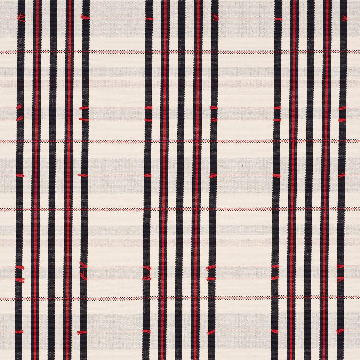 Schumacher 84782 REMMY HAND WOVEN STRIPE in NOIR Fabric - AS