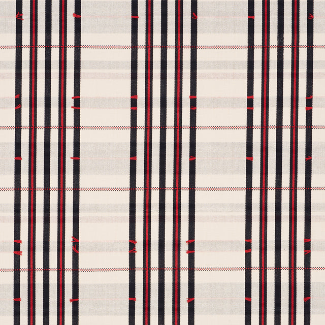 Schumacher 84782 REMMY HAND WOVEN STRIPE in NOIR Fabric - AS
