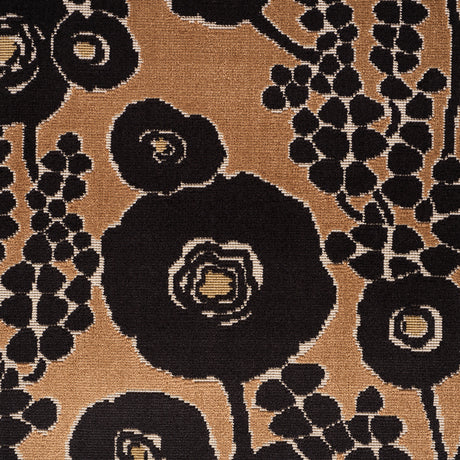Schumacher 84790 EMELIE VELVET in BRONZE & NOIR Fabric - CUT