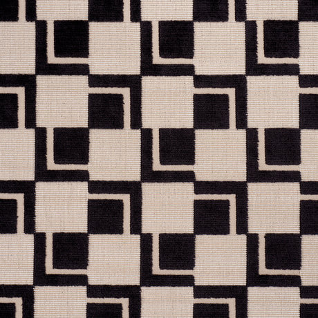 Schumacher 84802 EDISON VELVET in NOIR Fabric - CUT & PATTER