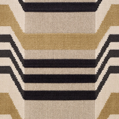 Schumacher 84812 ALDO VELVET in MOCHA & NOIR Fabric - CUT & 