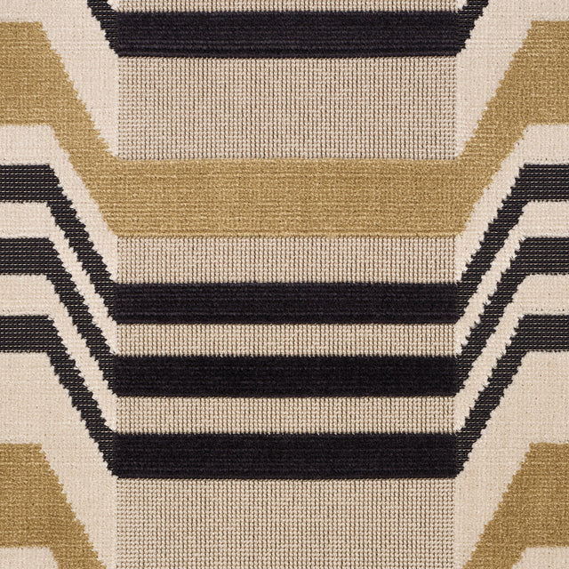 Schumacher 84812 ALDO VELVET in MOCHA & NOIR Fabric - CUT & 