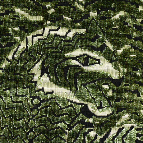 Schumacher 84832 TIGRESS VELVET in MALACHITE Fabric - CUT & 