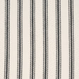 Schumacher 84860 GRIFFIN TICKING STRIPE in BLACK & WHITE Fab