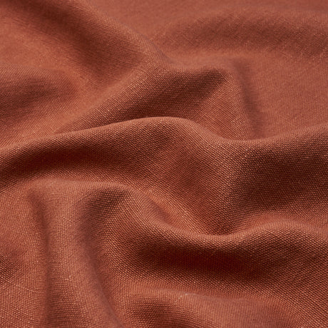 Schumacher 84904 JUMI STONEWASHED LINEN in TERRACOTTA Fabric