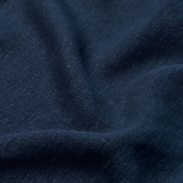 Schumacher 84910 JUMI STONEWASHED LINEN in NAVY Fabric - PER