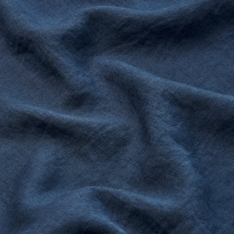 Schumacher 84938 LESLIE STONEWASHED SHEER in NAVY Fabric - P