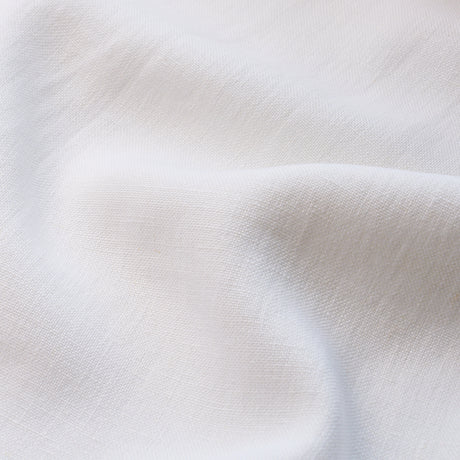 Schumacher 84951 KAI LINEN in WHITE Fabric - PERFECT BASICS: