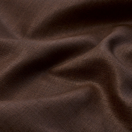 Schumacher 84968 LEO GLAZED LINEN in CHOCOLATE Fabric - PERF