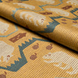 Schumacher 84980 BEAR BRIGADE in OCHRE Fabric - LUXE LODGE