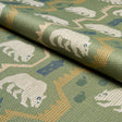 Schumacher 84981 BEAR BRIGADE in FOREST Fabric - LUXE LODGE