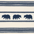 Schumacher 84990 KODA STRIPE in INDIGO Fabric - LUXE LODGE