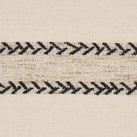 Schumacher 85051 PLAINS STRIPE CASEMENT in GRAPHITE Fabric -