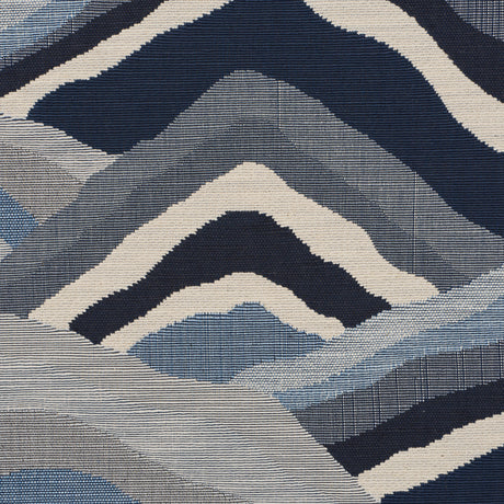 Schumacher 85062 AVALA HILLS in OCEAN Fabric - LUXE LODGE
