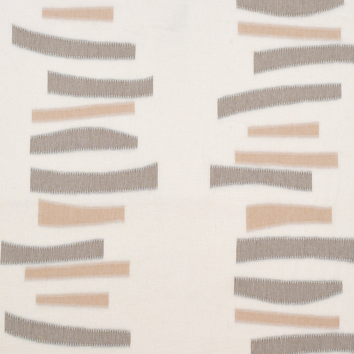 Schumacher 85152 JENSEN SHEER in BROWN Fabric - SHEERS & CAS
