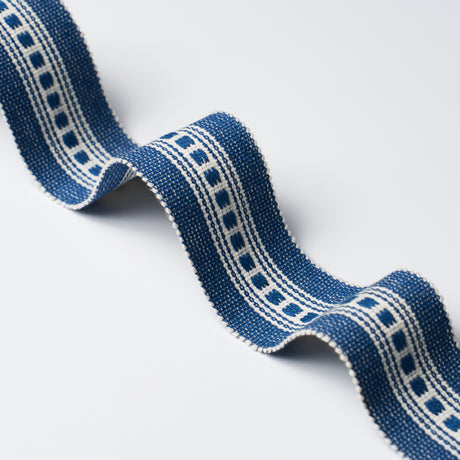 Schumacher 85174 LUBECK TAPE NARROW in NAVY Trim - PERENNIAL