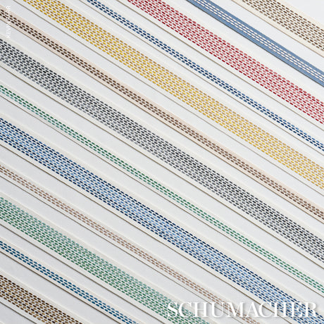 Schumacher 85181 PORTOLA TAPE NARROW INDOOR/OUTDOOR in FLAX 